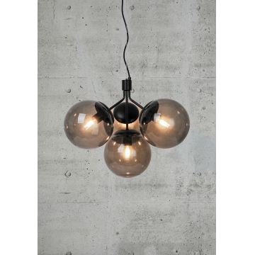 Nordlux - Candeeiro suspenso IVONA 4xE27/28W/230V preto