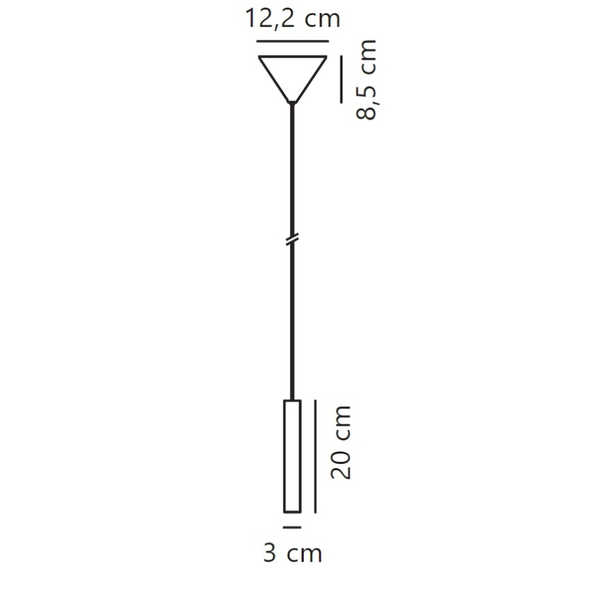 Nordlux - Candeeiro suspenso LED com regulação OMARI LED/4,4W/230V branco