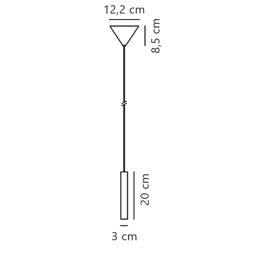 Nordlux - Candeeiro suspenso LED com regulação OMARI LED/4,4W/230V preto