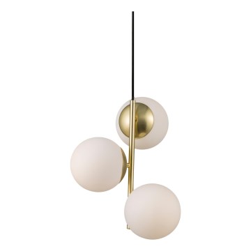 Nordlux - Candeeiro suspenso LILLY 3xE14/40W/230V dourado