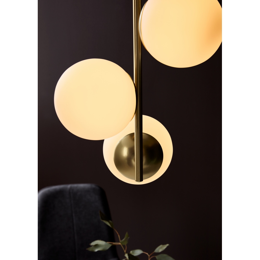 Nordlux - Candeeiro suspenso LILLY 3xE14/40W/230V dourado