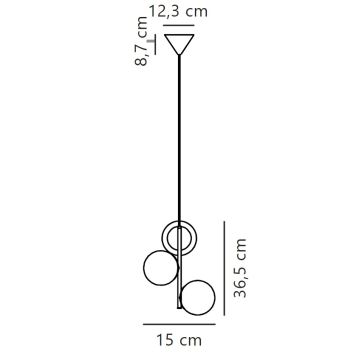 Nordlux - Candeeiro suspenso LILLY 3xE14/40W/230V dourado