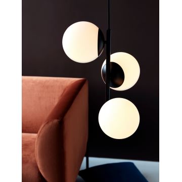 Nordlux - Candeeiro suspenso LILLY 3xE14/40W/230V preto