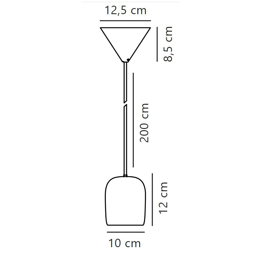 Nordlux - Candeeiro suspenso NOTTI 1xE27/25W/230V cinzento