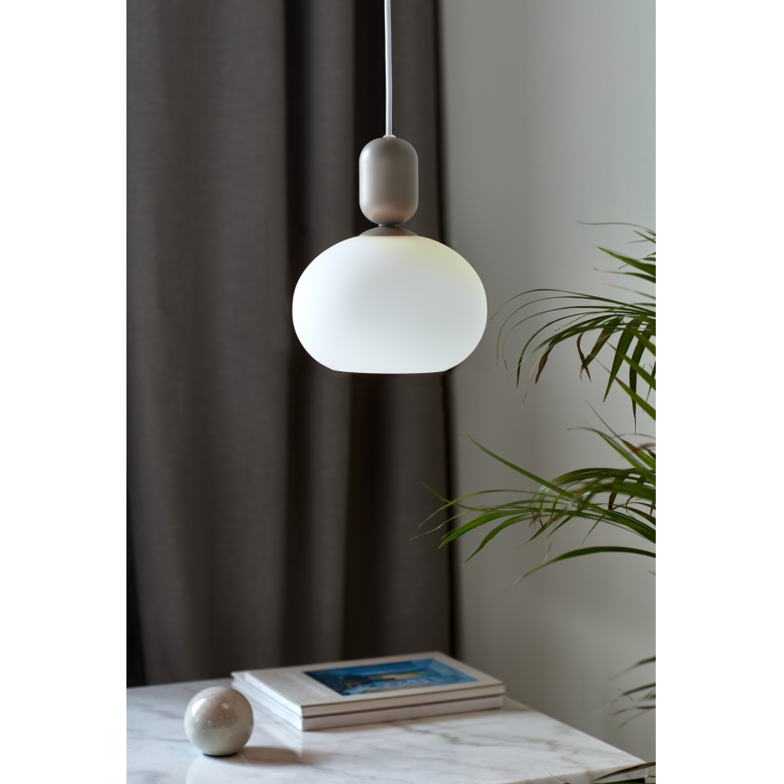 Nordlux - Candeeiro suspenso NOTTI 1xE27/40W/230V cinzento