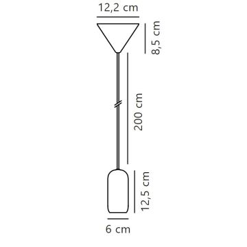 Nordlux - Candeeiro suspenso NOTTI 1xE27/40W/230V cinzento