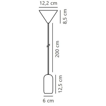 Nordlux - Candeeiro suspenso NOTTI 1xE27/40W/230V preto