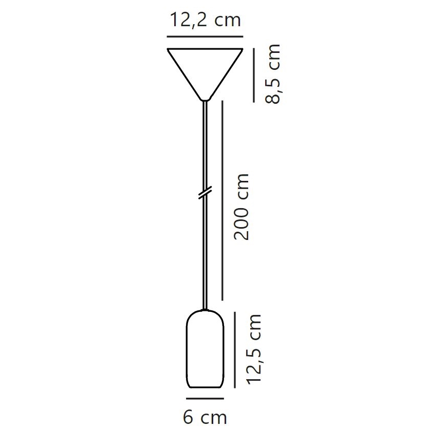 Nordlux - Candeeiro suspenso NOTTI 1xE27/40W/230V preto