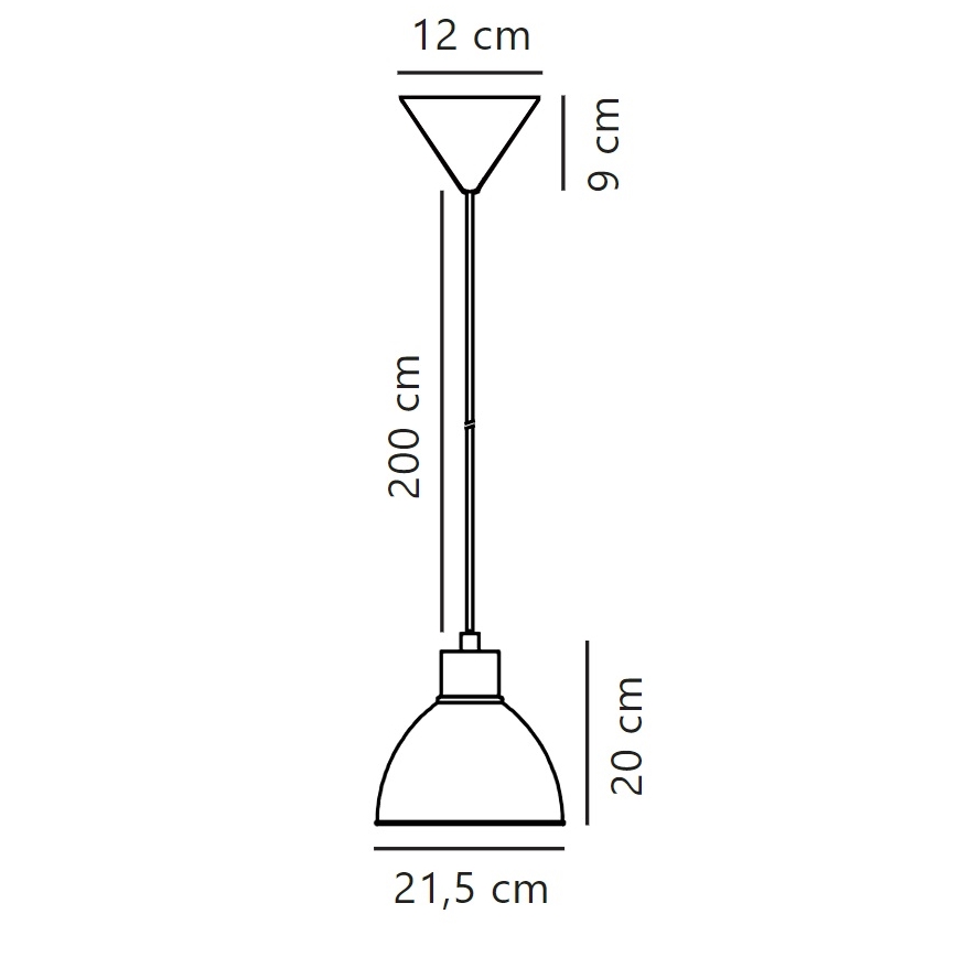 Nordlux - Candeeiro suspenso POP 1xE27/40W/230V antracite