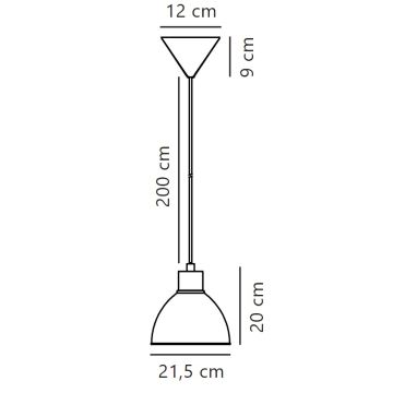 Nordlux - Candeeiro suspenso POP 1xE27/40W/230V bege