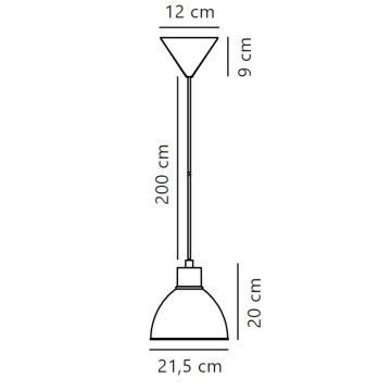 Nordlux - Candeeiro suspenso POP 1xE27/40W/230V branco