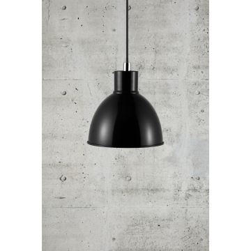 Nordlux - Candeeiro suspenso POP 1xE27/40W/230V preto/cromado