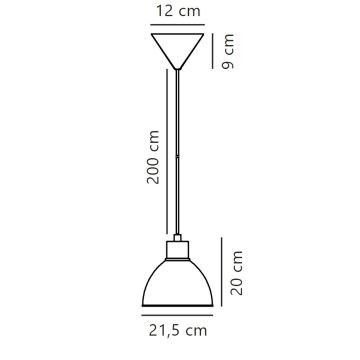 Nordlux - Candeeiro suspenso POP 1xE27/40W/230V preto/cromado