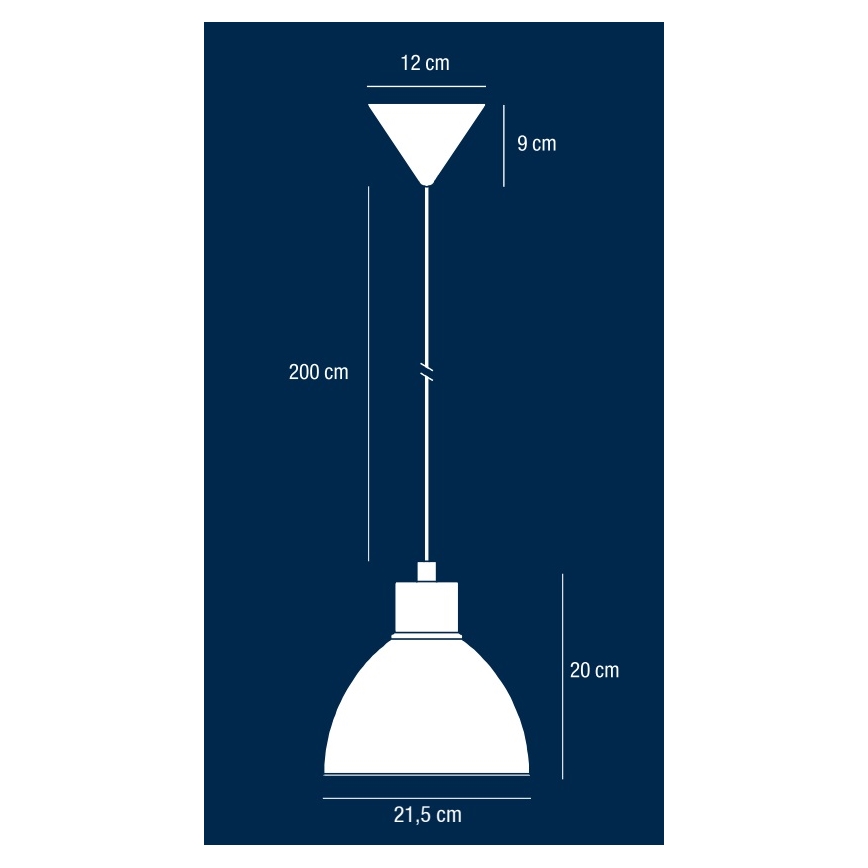 Nordlux - Candeeiro suspenso POP 1xE27/40W/230V preto/dourado