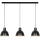 Nordlux - Candeeiro suspenso POP 3xE27/40W/230V preto/dourado