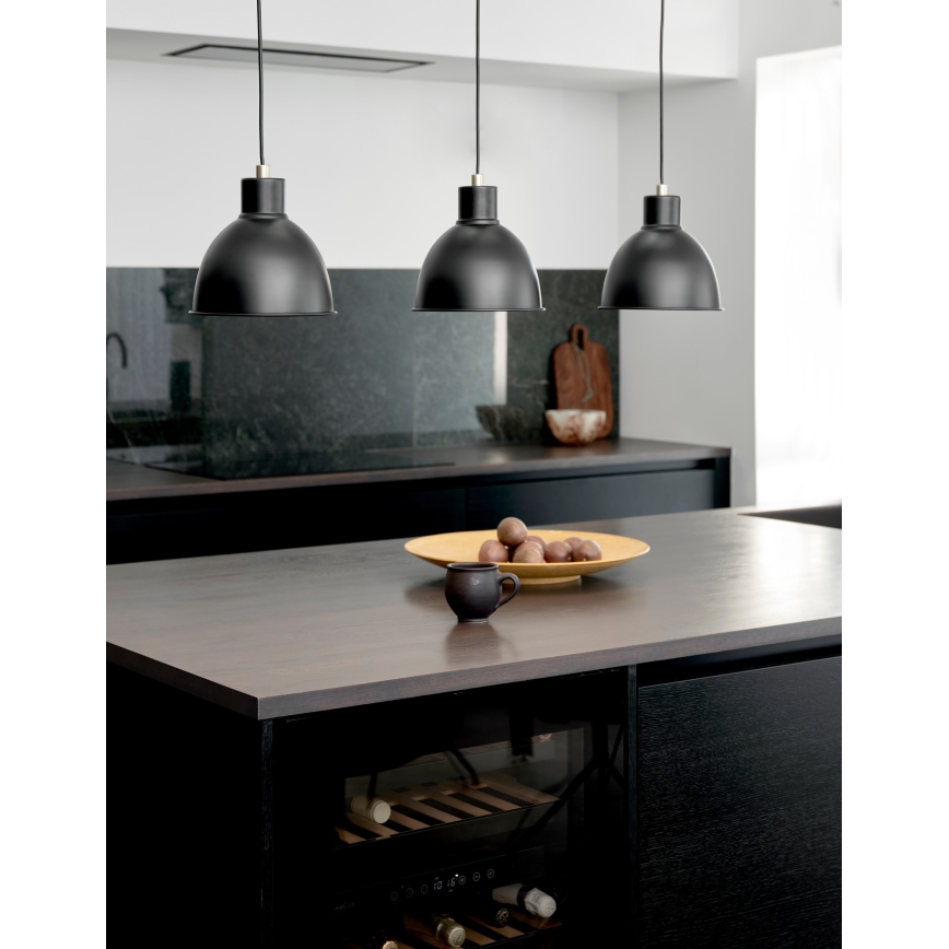 Nordlux - Candeeiro suspenso POP 3xE27/40W/230V preto/dourado