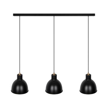 Nordlux - Candeeiro suspenso POP 3xE27/40W/230V preto/dourado