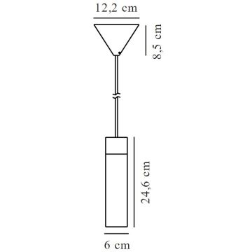 Nordlux - Candeeiro suspenso TILO 1xGU10/15W/230V preto