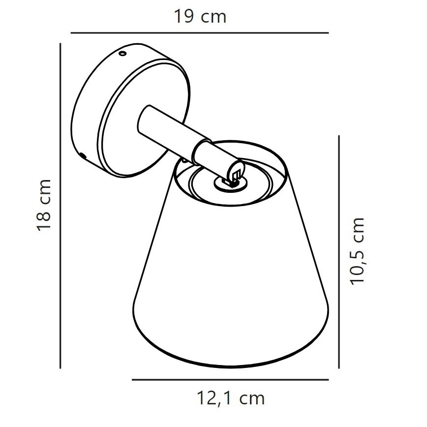 Nordlux - Foco de casa de banho IP 1xGU10/8W/230V IP44