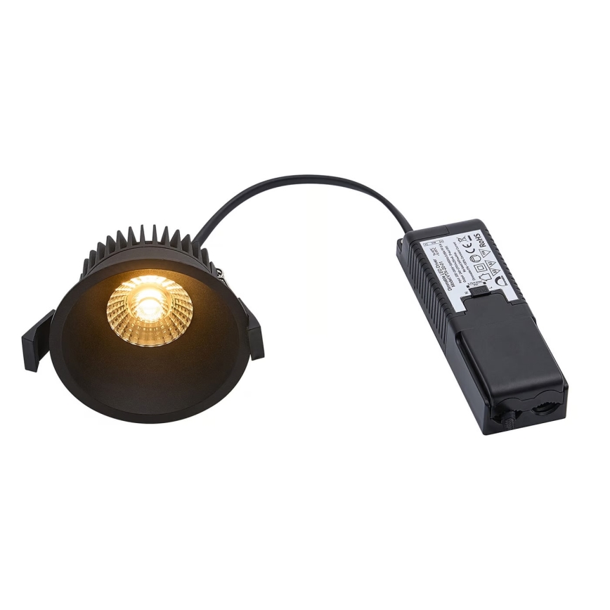 Nordlux - Foco de encastrar LED para casa de banho com regulação ALBRIC LED/8W/230V IP44 preto