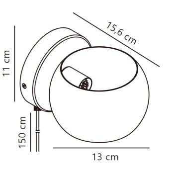 Nordlux - Foco de parede BELIR 1xG9/5W/230V bege