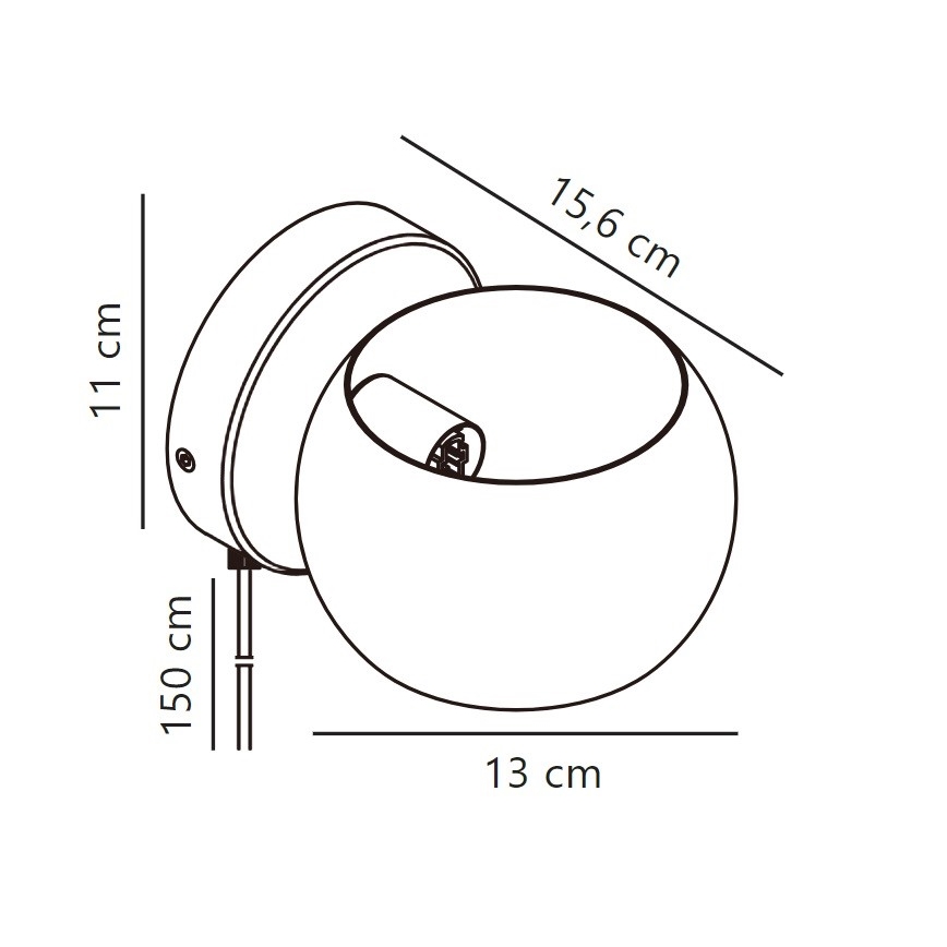 Nordlux - Foco de parede BELIR 1xG9/5W/230V bege