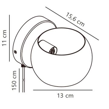 Nordlux - Foco de parede BELIR 1xG9/5W/230V preto