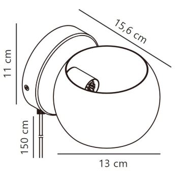 Nordlux - Foco de parede BELIR 1xG9/5W/230V verde