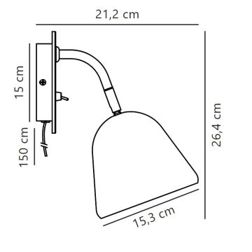 Nordlux - Foco de parede FLEUR 1xE14/15W/230V