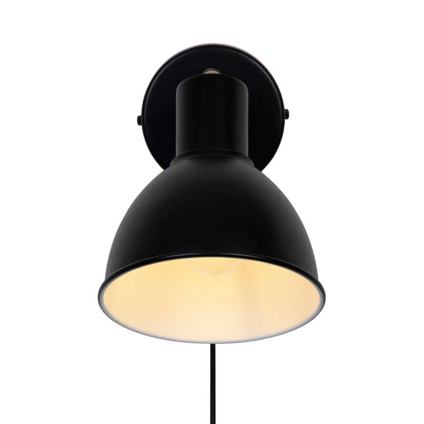 Nordlux - Foco de parede POP 1xE27/18W/230V preto/dourado