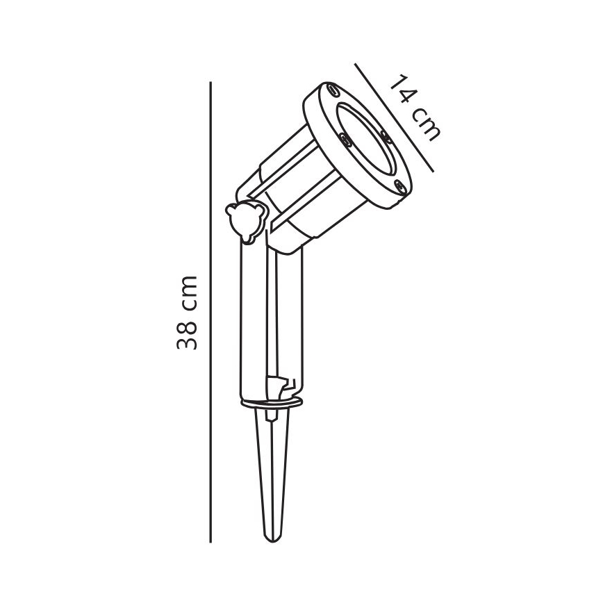 Nordlux - Foco exterior SPOTLIGHT 1xGU10/35W/230V IP54