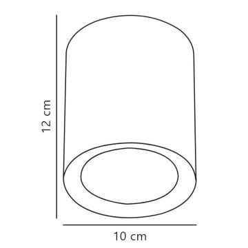 Nordlux - Foco LED FALLON LONG LED/5,5W/230V preto