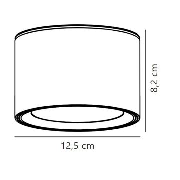 Nordlux - Foco LED para casa de banho LANDON LED/6,5W/230V IP44 preto