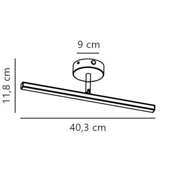 Nordlux - Iluminação de espelho para casa de banho LED IP LED/6,2W/230V IP44 40 cm branco