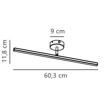 Nordlux - Iluminação de espelho para casa de banho LED IP LED/7,2W/230V IP44 60 cm cromado mate