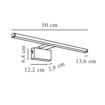 Nordlux - Iluminação de espelho para casa de banho LED MARLEE LED/8,9W/230V IP44 3000K 50 cm cromado brilhante