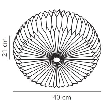 Nordlux - Iluminação de parede BELLOY 2xE27/25W/230V diâmetro 40 cm