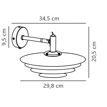 Nordlux - Iluminação de parede BRETAGNE 1xG9/25W/230V antracite