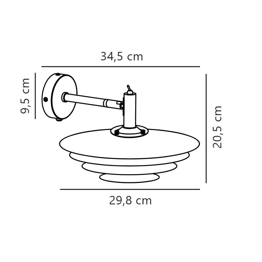 Nordlux - Iluminação de parede BRETAGNE 1xG9/25W/230V antracite