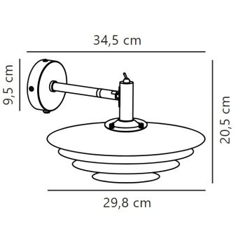 Nordlux - Iluminação de parede BRETAGNE 1xG9/25W/230V branco