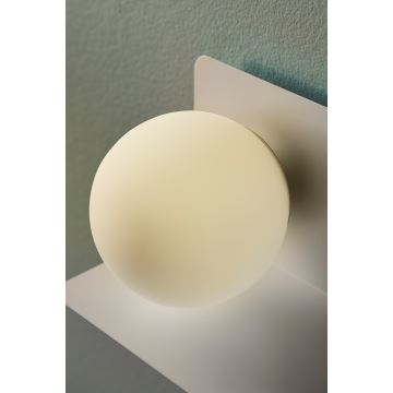 Nordlux - Iluminação de parede com prateleira LILIBETH 1xE14/25W/230V branco