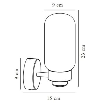 Nordlux - Iluminação de parede de casa de banho TUTAN 1xE14/25W/230V IP44 latão