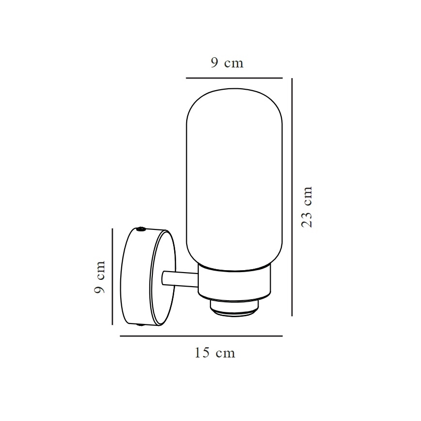 Nordlux - Iluminação de parede de casa de banho TUTAN 1xE14/25W/230V IP44 latão