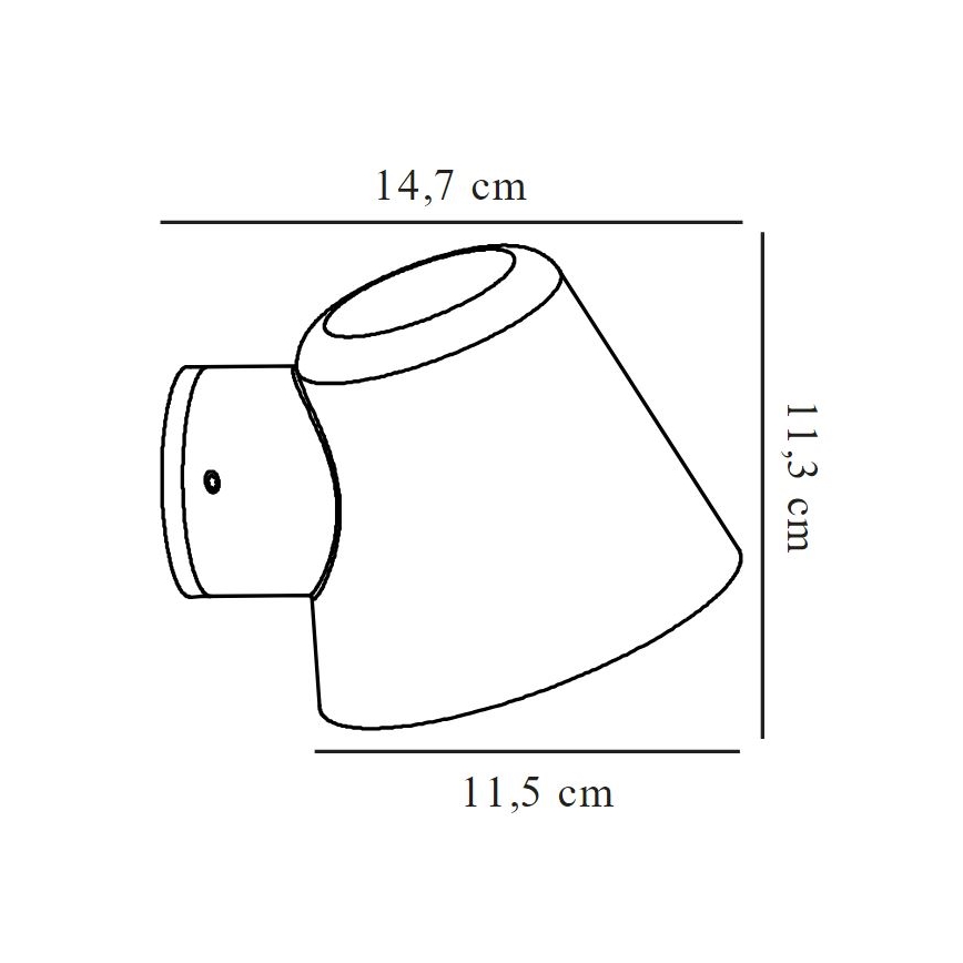 Nordlux - Iluminação de parede exterior ALERIA 1xGU10/35W/230V IP44