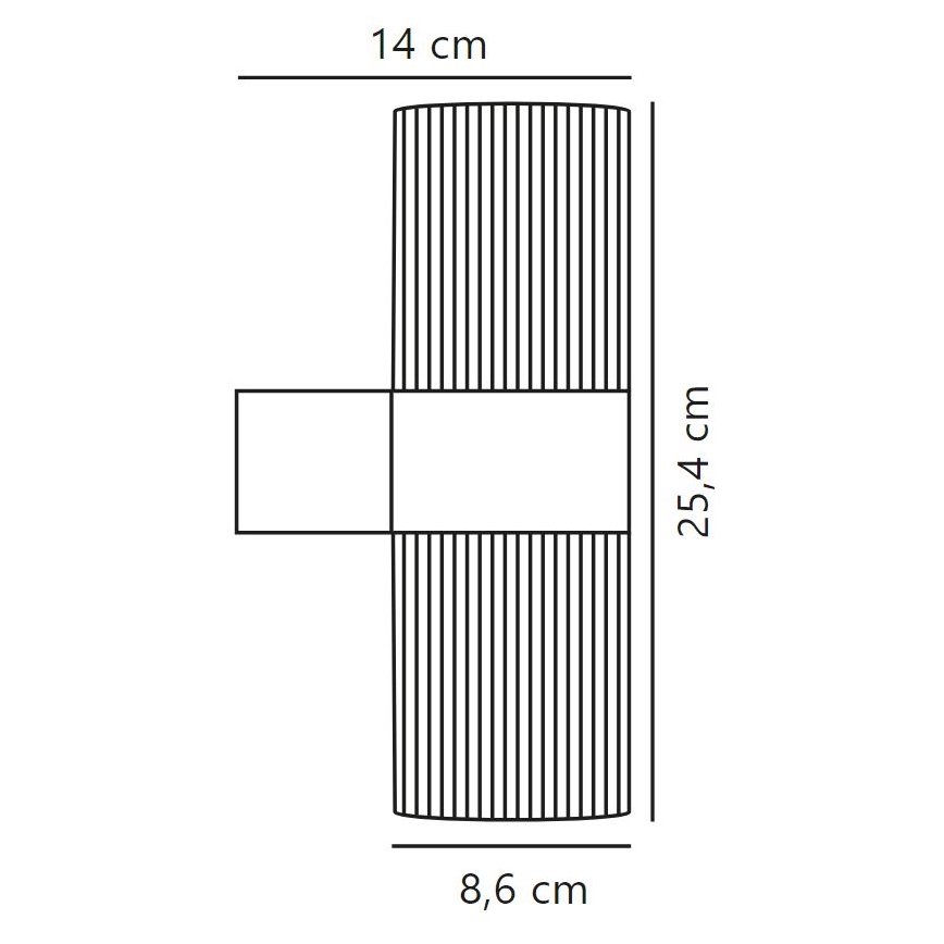 Nordlux - Iluminação de parede exterior KYKLOP 2xGU10/25W/230V IP54 castanho