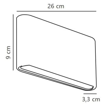 Nordlux - Iluminação de parede exterior LED KINVER LED/10W/230V IP54 preto