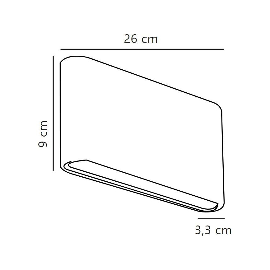 Nordlux - Iluminação de parede exterior LED KINVER LED/10W/230V IP54 preto