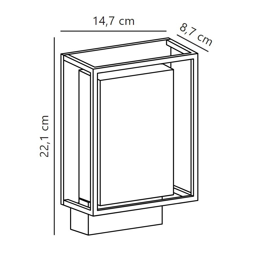 Nordlux - Iluminação de parede exterior LED NESTOR LED/8W/230V IP44