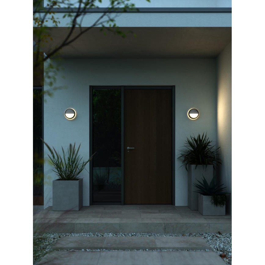 Nordlux - Iluminação de parede exterior LED OLIVER LED/9W/230V IP54 diâmetro 19,5 cm