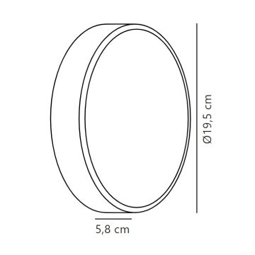 Nordlux - Iluminação de parede exterior LED OLIVER LED/9W/230V IP54 diâmetro 19,5 cm